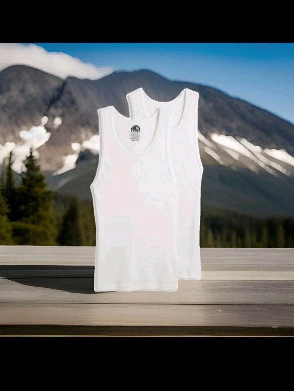 JOCKEY ESSENTIALS®: MEN'S MADE IN AMERICA®: 100% COTTON TANK TOP: 2 PK: SIZE: XL